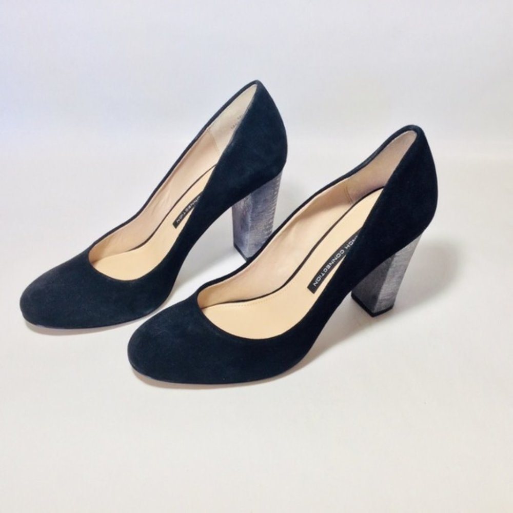 FRENCH CONNECTION “MILLIE” Suede Heeled Pu…